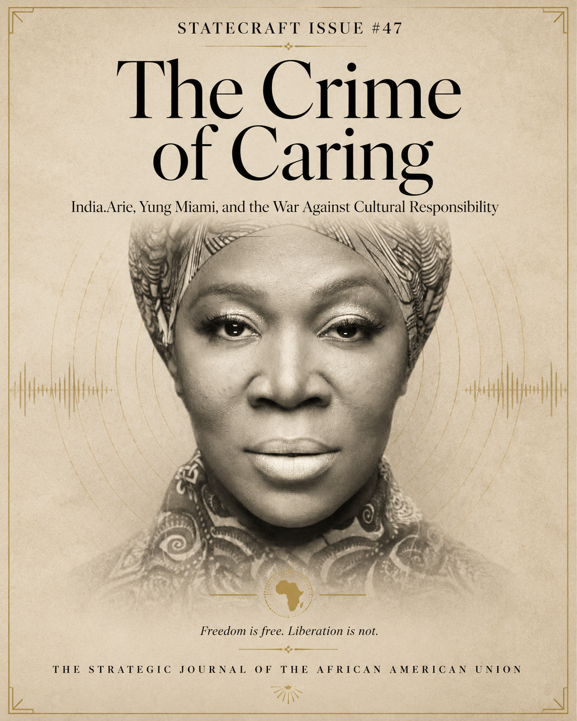 Statecraft: The Strategic Journal of the African American Union Issue No. 47 —The Crime of Caring