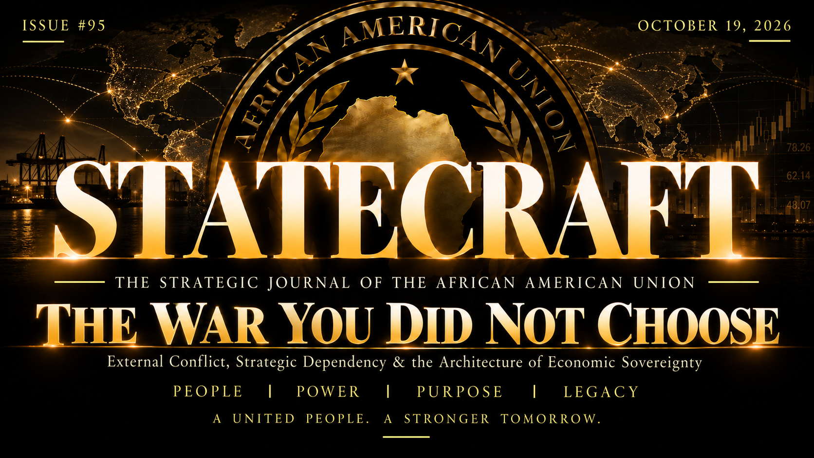 Statecraft Issue #95: THE WAR YOU DID NOT CHOOSE - External Conflict, Strategic Dependency & the Architecture of Economic Sovereignty - A Statecraft Commentary on Professor PLO Lumumba and Thee Alfa House
