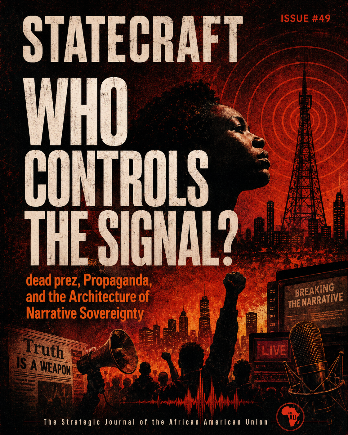 Statecraft: The Strategic Journal of the African American Union Issue No. 49 — WHO CONTROLS THE SIGNAL?  dead prez, “Propaganda,” and the Architecture of Narrative Sovereignty